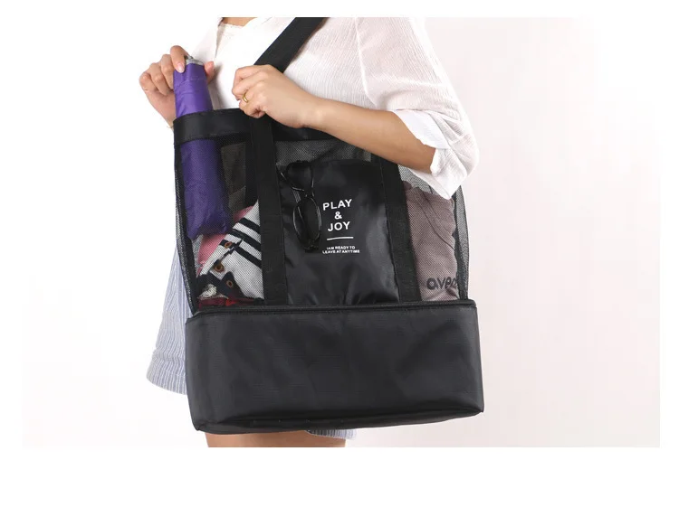Женская сумка для плавания, рюкзак, сумки, сухая влажная многофункциональная сумка, пляжная сумка для бассейна, Сетчатая Сумка для пикника, путешествий для плавания