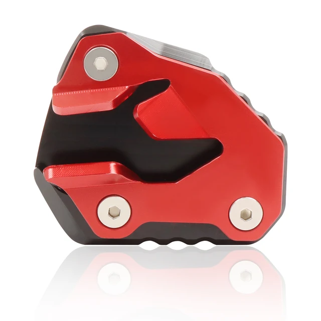 Kickstand Side Stand Support Enlarge Extension Plate Pad For Tiger 800 XC 2010-2014 800 XCx XCa XR XRx XRt 2015-2021 Red