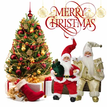 

Santa Claus Dolls Merry Christmas Decorations for Home Christmas Gifts for Home Navidad Natal Gifts New Year Kids Xmas