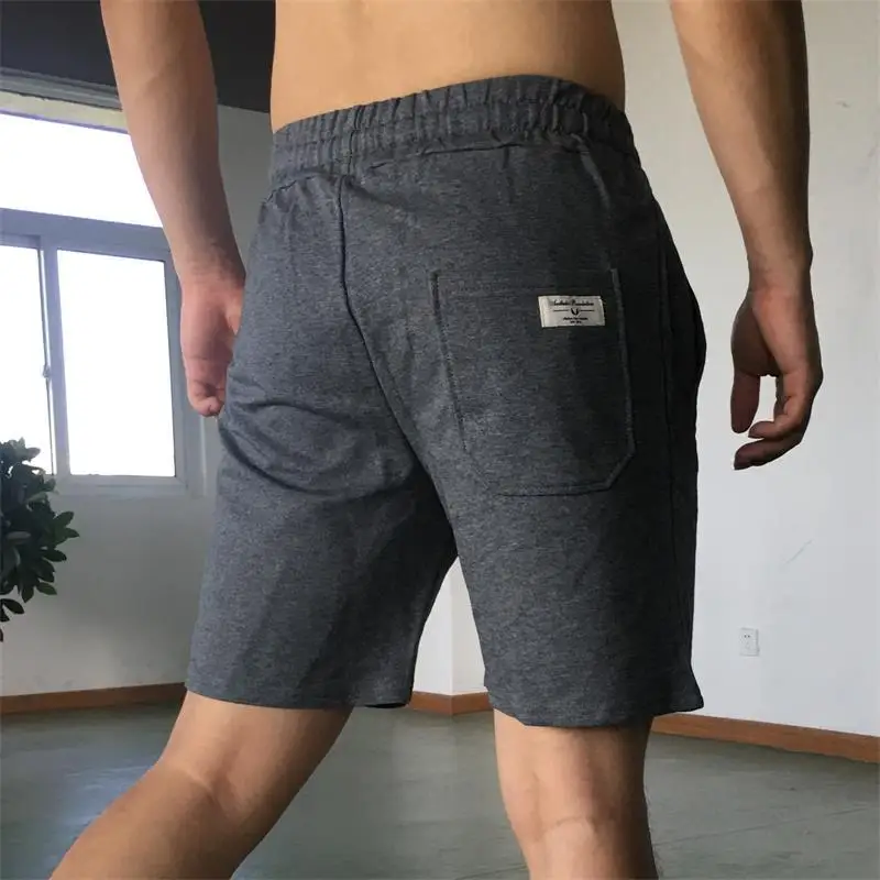 

Muscle Kid Brother Fitness Sports Training Shorts Summer New Style Slim Fit Casual Shorts Pure Cotton Shorts