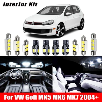 

13pcs Car LED Bulb for VW Golf MK5 MK6 MK7 2004+ Canbus Auto Led Interior Light kit for Volkswagen Golf 5 6 7 2004+ Dome light