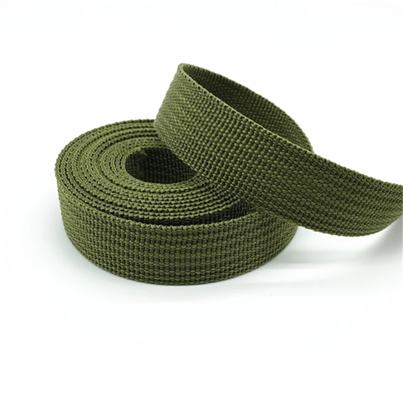 2 yards 20mm Canvas Ribbon Belt Bag Webbing Nylon Webbing Pet Webbing Knapsack Strapping Sewing Bag Belt Accessories #RoLi 