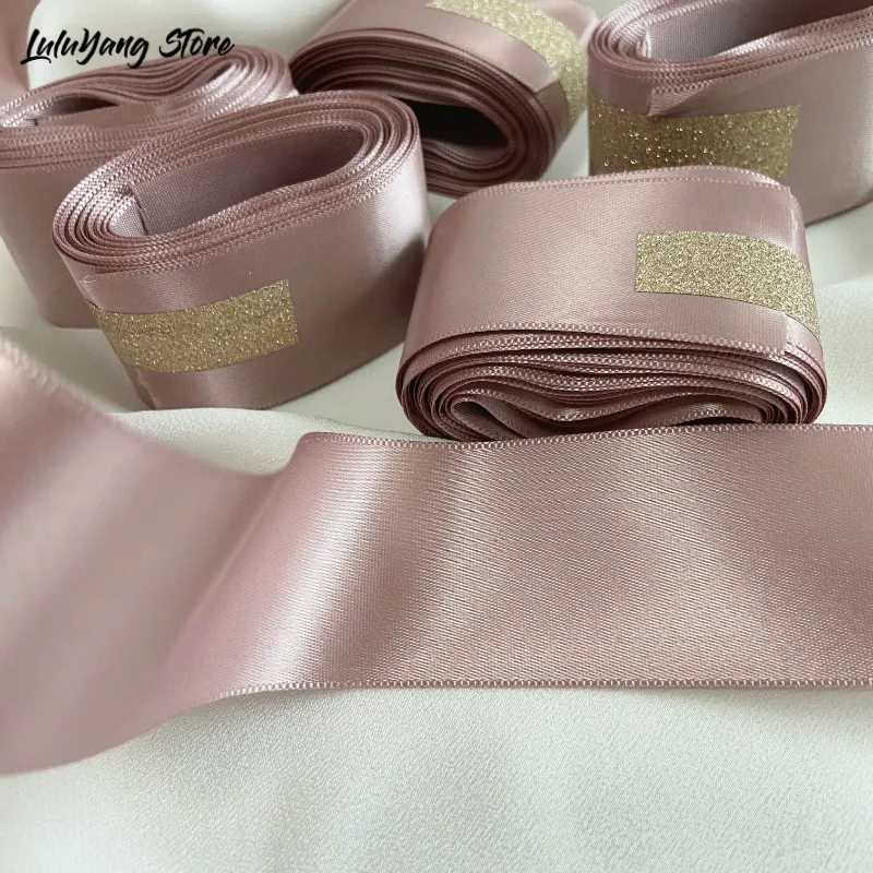38mm 5Meters Single Face Satin Ribbon For Party Wedding Decoration Bridal Rose Gift 25