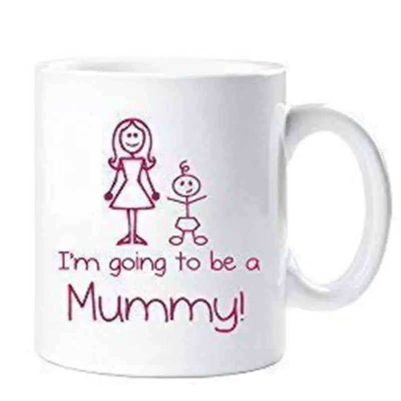 

1Pair I'm Going to be a Mummy Daddy Mug Cup Water Cups New Parent Pregnancy Gift Q0KF