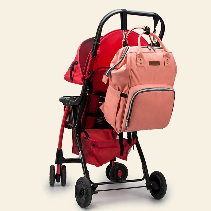  Maternity Mummy Bag Waterproof Bags Baby Diaper Nappy Changing Backpack with USB Stroller Handbag B
