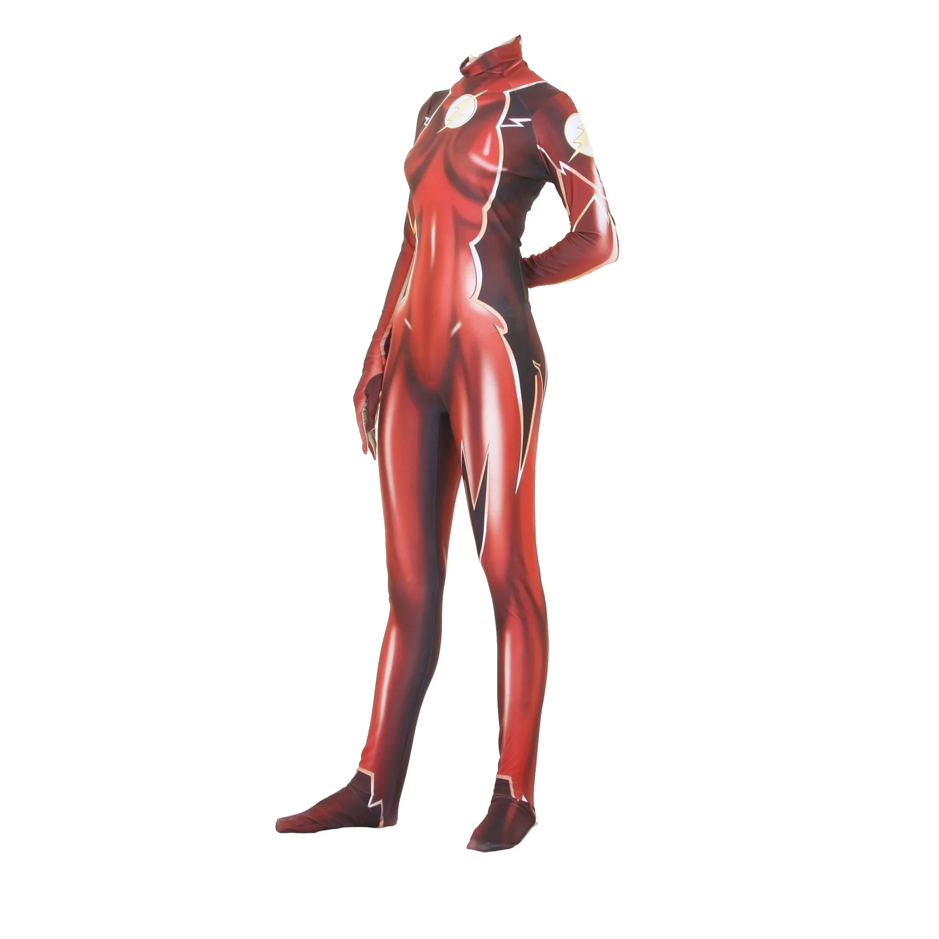  American Drama DC Movie Comic New Female Flash Cosplay One-piece Tights Halloween Role-playing Cost