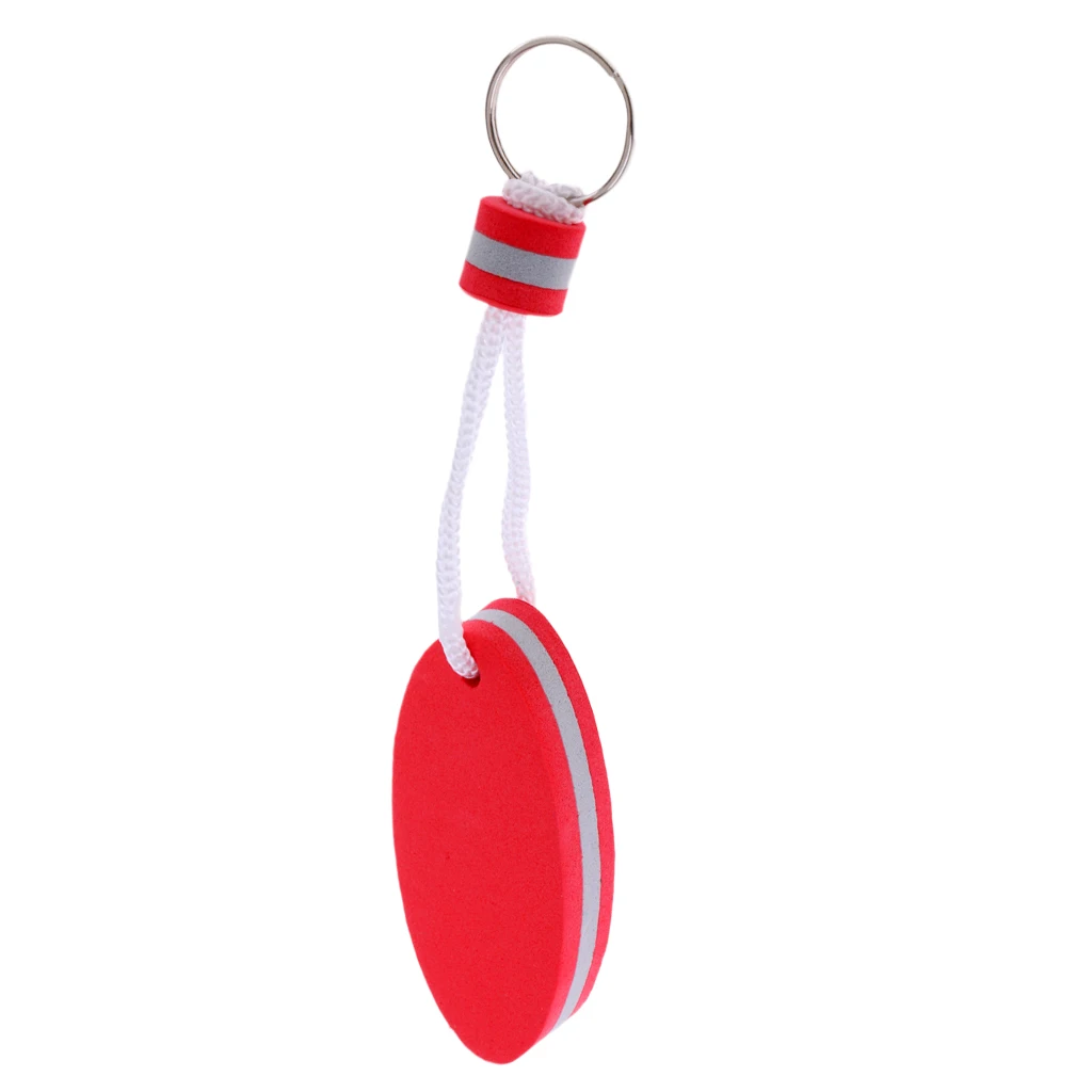 Oval Shaped EVA Foam Floating Key Ring Boat Keychain Kayak Canoe Accessories