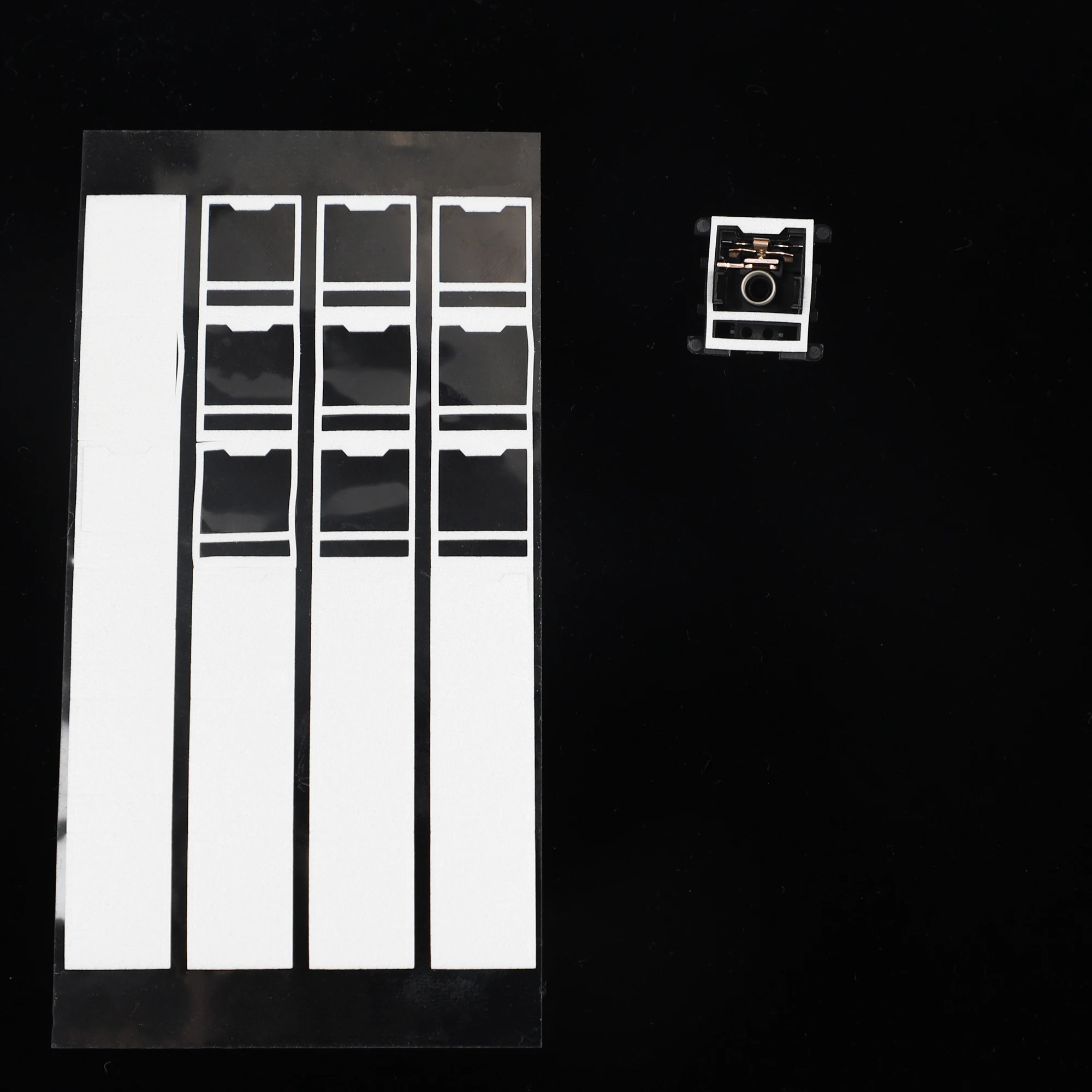 Limpar Branco mx Switch Film Cherry Gateron Jwk Eixo de Teclado Mecânico Htv pc 2400 Pcs Grosso - Imagem 6
