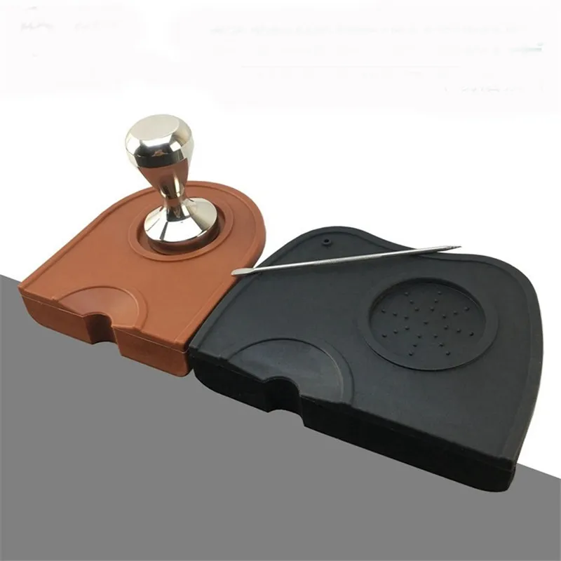 Size S / M Silicone Coffee Tamper Mat Holder Espresso Maker Stand Base Non-slip Flexible Corner Barista Tea Bar Tool | Дом и сад