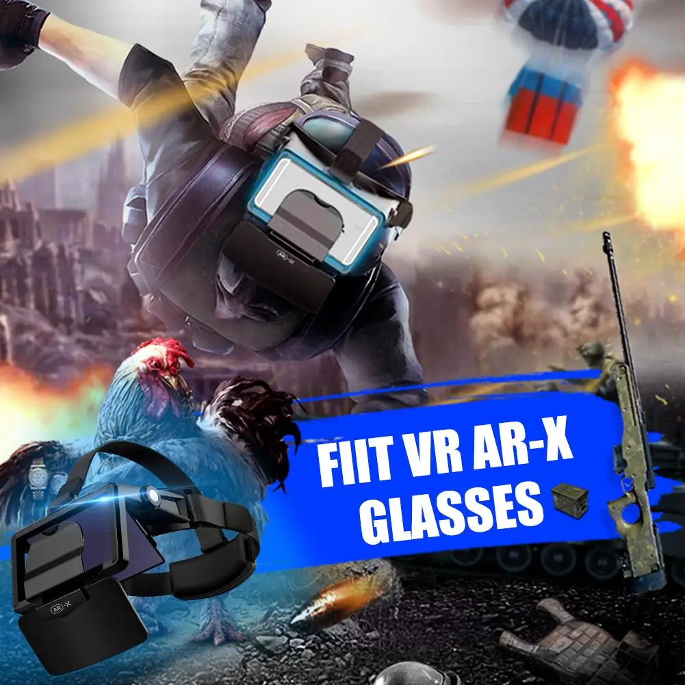 Foldable For FIIT VR AR-X Glasses Helmet 3D VR Glasses Virtual Reality Headset For Smartphone Cardboard Casque Phone Android