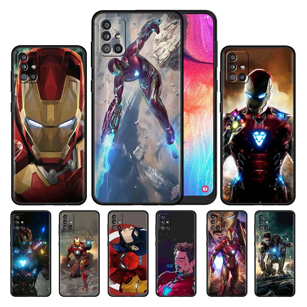 Чехол для телефона Marvel Железный человек Samsung Galaxy A51 A52 A52s A71 A72 A91 A41 A42 A31 A32 A22 5G A12 A11 A03s