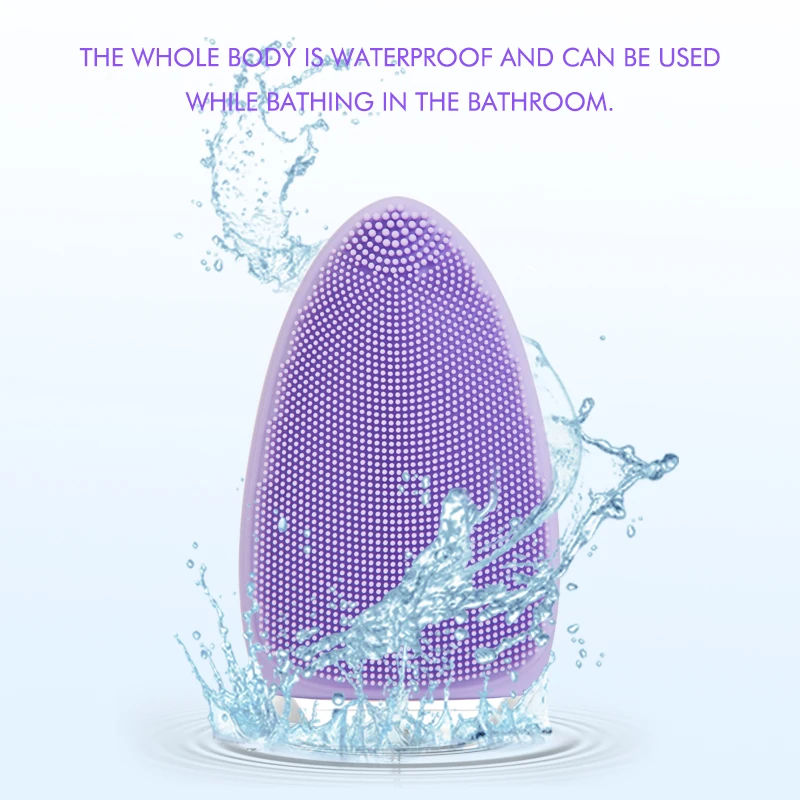 NEWDERMO новые продукты фиолетовая силиконовая щетка для чистки электрическая зарядка инструмент для чистки лица красота макияж Машинка для удаления массажа