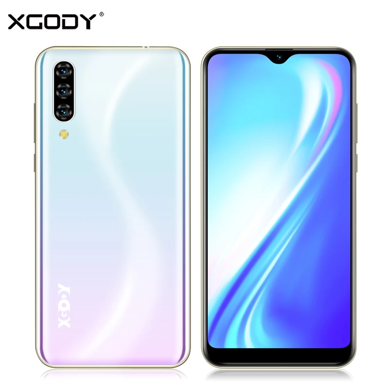 Смартфон XGODY Note 7 Celular 6,26 ''экран капли воды Android 9,0 2 Гб 16 Гб MTK6580 четырехъядерный 2800 мАч Лицо ID 3g мобильный телефон