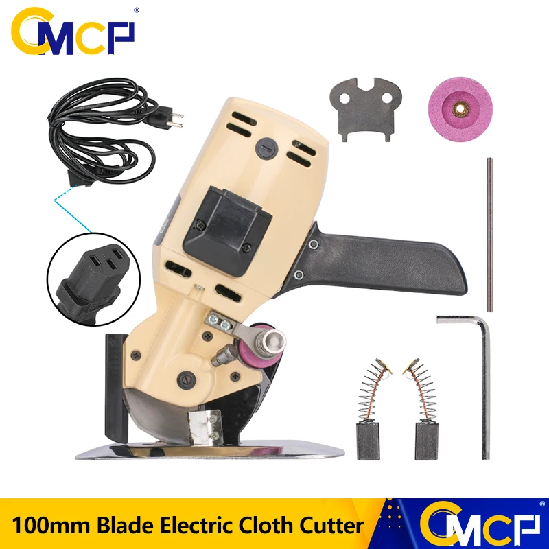 CMCP Electric Cloth Cutter 100mm 4Inch Blade Fabric Leather Electric