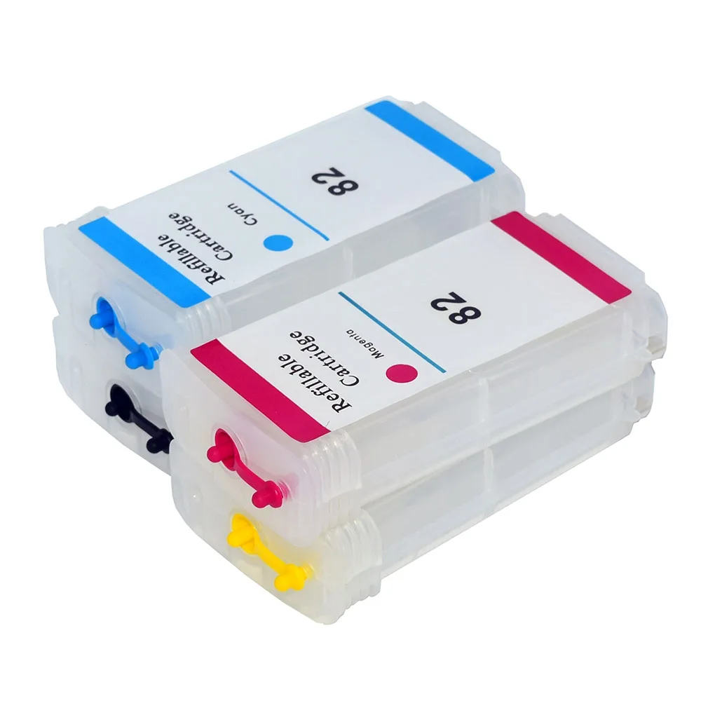 69ML 130ML 280ML HP10 82 Refillable Ink Cartridge With Ciss Chip For HP Designjet 510 500 800 500Ps 800Ps 510ps Plus Printers printer supplies ink cartridge inkjet ink cartridge