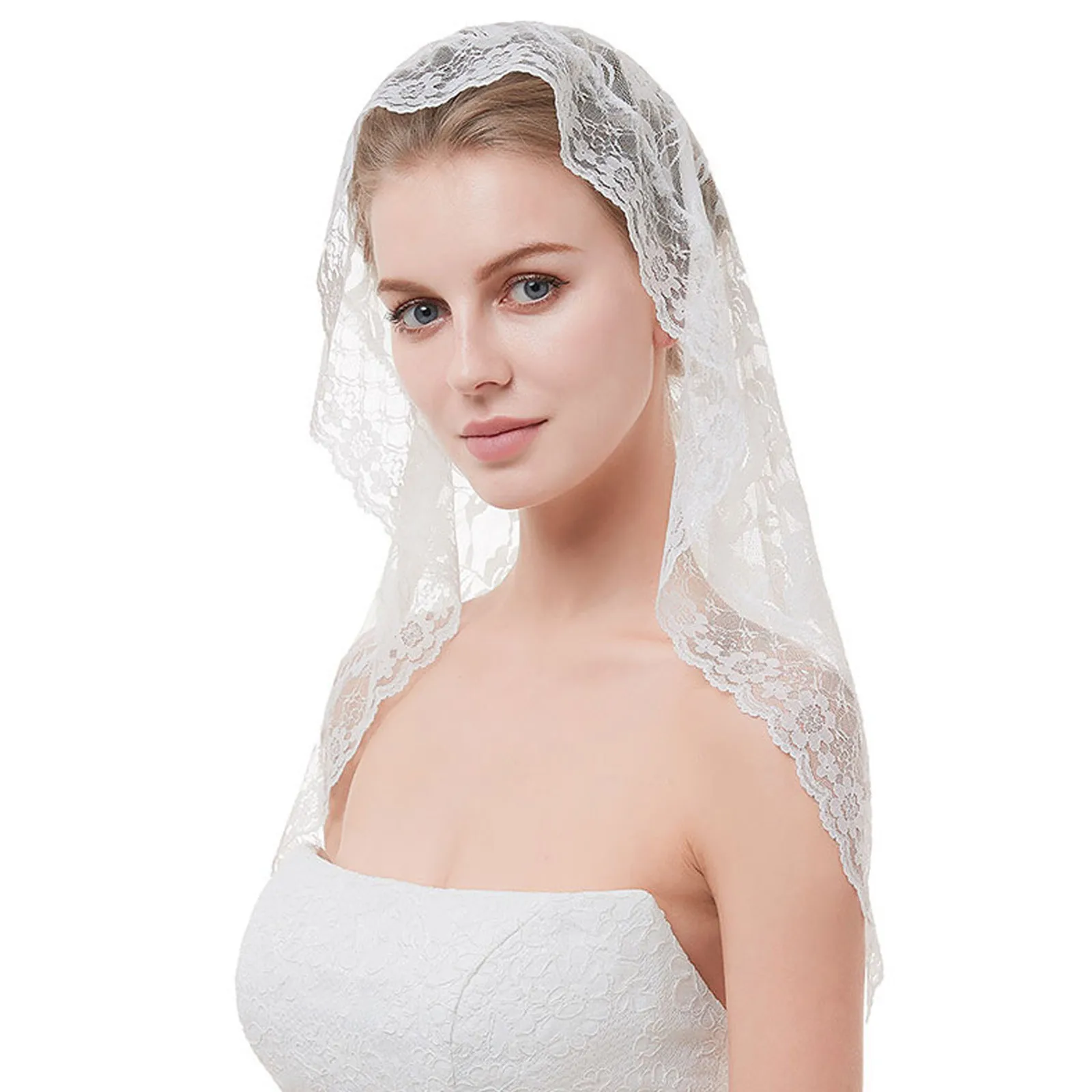 Рисунок 2 - Элегантная Цветочная кружевная Мантилья