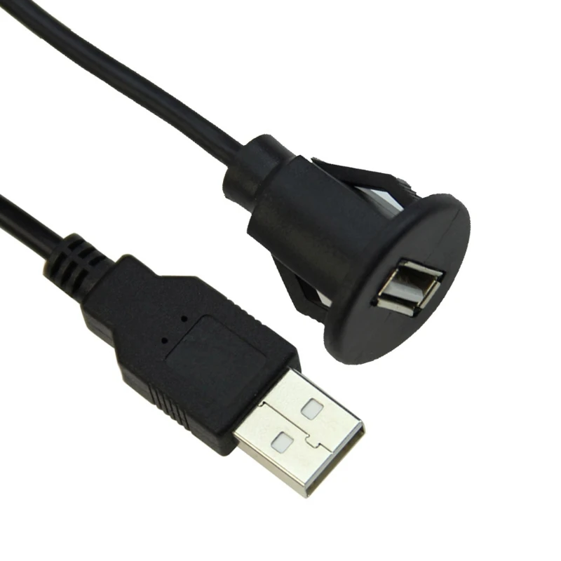 1 м автомобильное крепление для приборной панели штекер к гнезду USB 2,0 розетка панель расширения кабеля Dec14