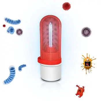 

360° 2.5W Powerful Mini UVC Disinfection Germicidal Light USB UV+Ozone Air Clean Kill Mites Ultraviolet Lamp for Home Office