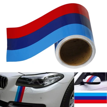 

M-Colored Stripe Sticker car Vinyl Decal For BMW M3 M4 M5 M6 3 5 6 7 Series