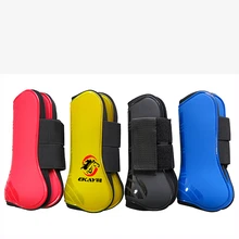 1 пара передних задних сапог, лошадиные неопреновые сапоги для поврежденного сухожилия, искусственная кожа, защита от прыжков, передние сапоги