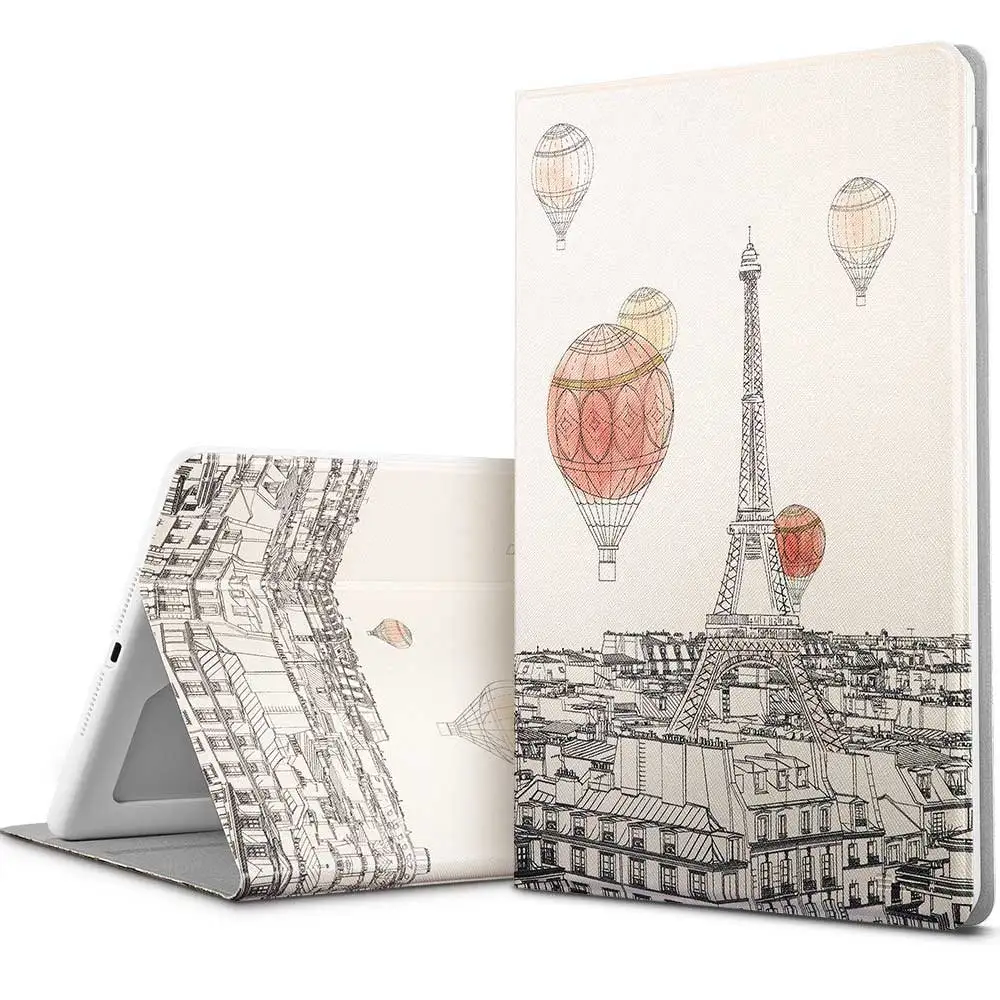 Чехол ESR с рисунком из мультфильма для Apple, iPad 9,7, чехол s A1822 из искусственной кожи A1823/A1893/A1954 - Цвет: Fascinating Paris