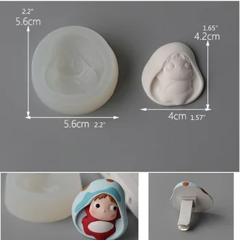 

2020 New Cute Cartoon Ponyo Pendant Epoxy Resin Silicone Mold Jewelry Making Craft Tools