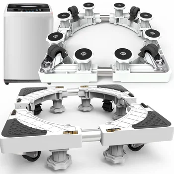 

Washing machine stand Universal mobile refrigerator base Dryer refrigerator Multifunctional adjustable base (4 wheels and feet)