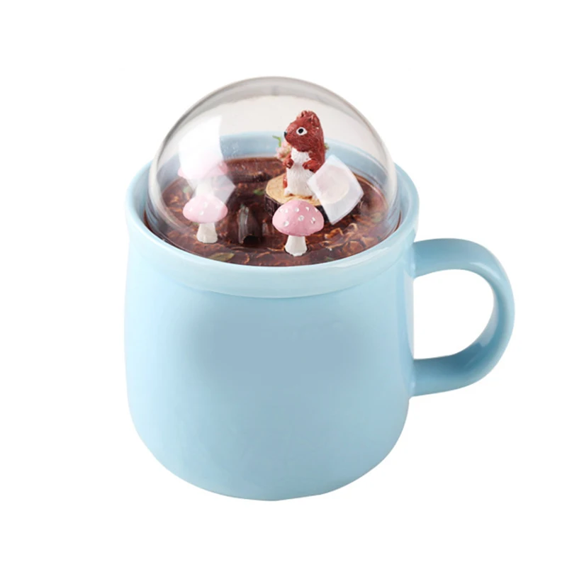 

400ml Lovely Micro-landscape Ceramic Mug Milk Mug Water Coffee Tea Cup PAK55