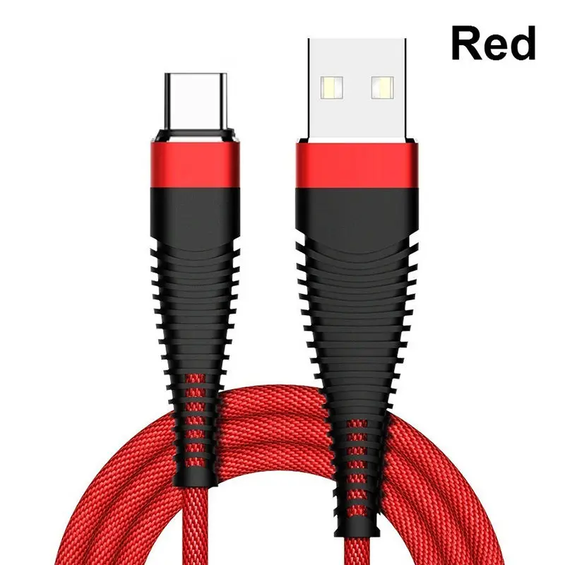 

1m Long Micro USB B Phone Mobile Cable Durable Type C Cable Data Fast Charging for iOS Android iPhone xiaomi Samsung 2A Cables