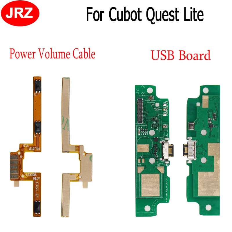 Для кнопки питания Cubot Quest Lite гибкий кабель для громкости в сборе USB порт платы