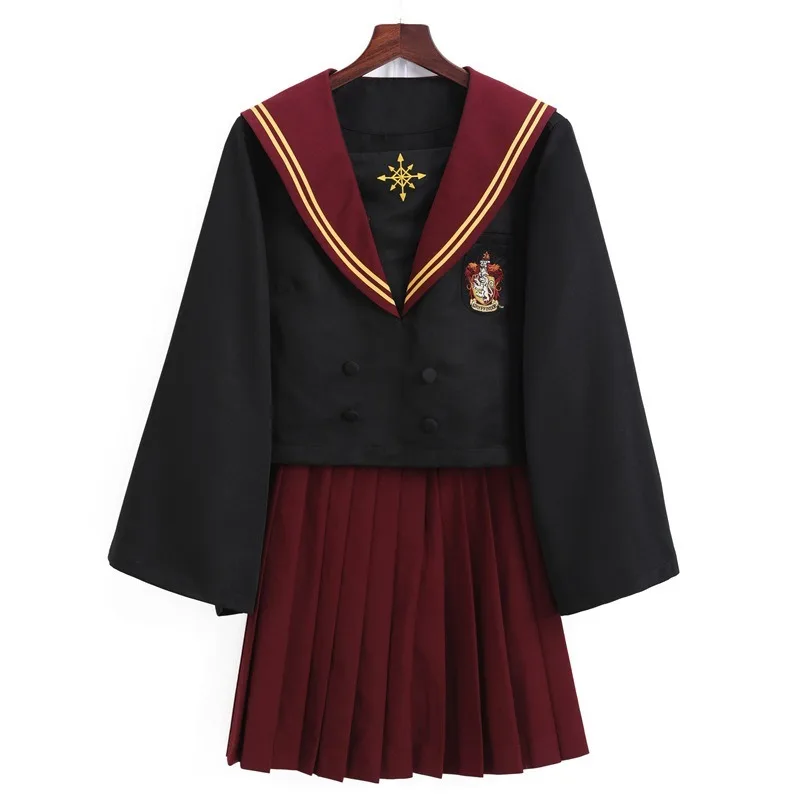 Женские костюмы для косплея HP Slytherin девочек Лолита Сейлор JK Униформа юбка