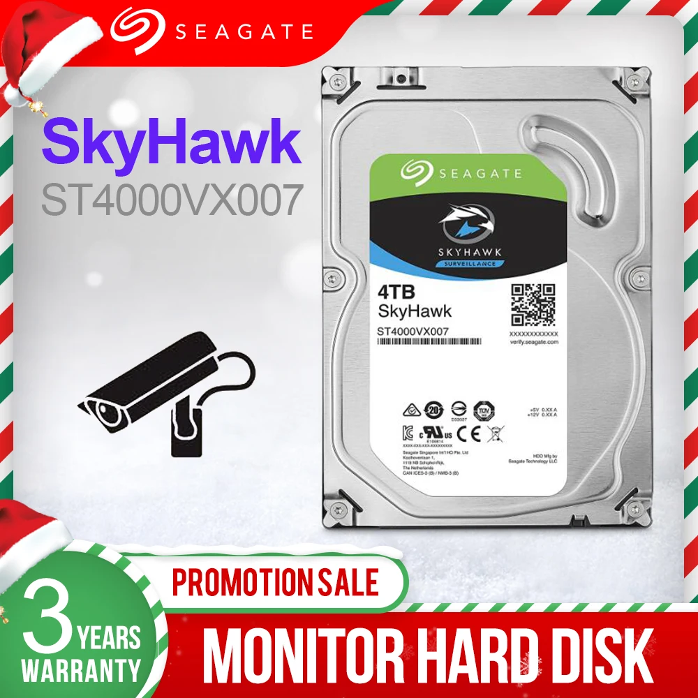 Внутренний жесткий диск Seagate ST4000VX007 4 ТБ 3 5 дюйма SATA 6 ГБ/сек. 64 Мб видео HDD для