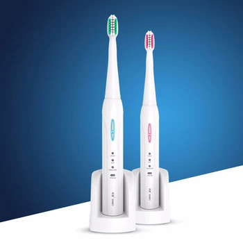 

Electric Toothbrush Ultra Sonic Rechargeable Toothbrushes with 4 Pieces Replacement Heads 2 Minutes Timer Brush