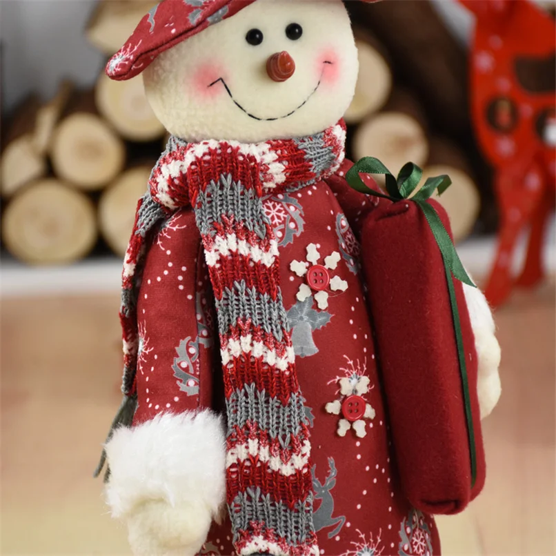 Стоящая Статуэтка Navidad adornos de navidad Санта-Клаус снеговик лося куклы Рождественские елочные украшения Рождественский подарок для ребенка