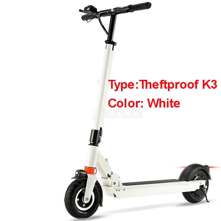 K3 350W Мощный двухколесный Умный складной электрический ножной скутер, велосипед для взрослых/детей, электрический скейтборд, пробег 35-50 км