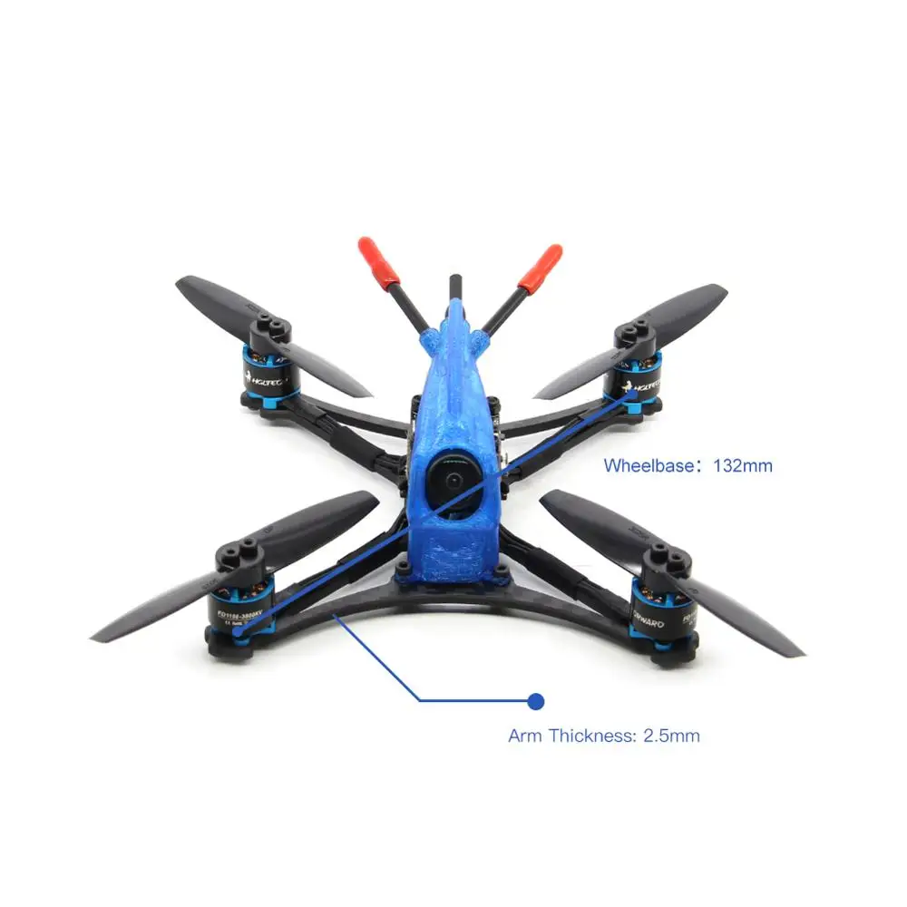 HGLRC Petrel132 4S FPV гоночный Дрон BNF F411 управление полетом 13A 4in1 ESC 1106 3800 кв