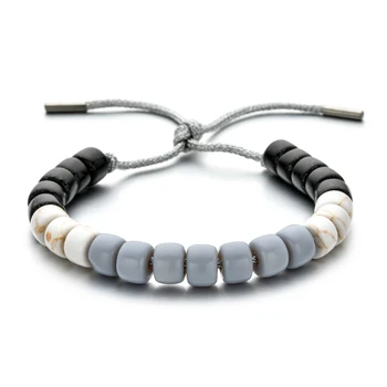 

Wholesale Beads DIY Tie on Bracelets for women Jewelry Natural Stone Glass Beads Bracelets New Fashion Gift
