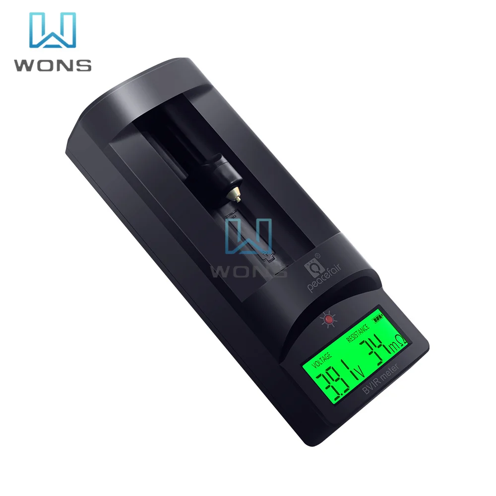 

PZEM-010 Chargeable LCD Digital Voltmeter Voltage Internal Resistance Tester BVIR Meter 18650 Lithium Battery Monitor 0~999mΩ