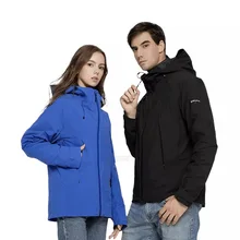 Zenph высокое качество зимние пальто событие PrimaLoft водонепроницаемый дышащий три в одном куртка мужская плюс бархат Теплый с капюшоном пальто