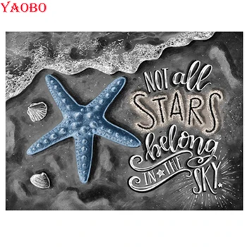 

full square/round Diamond painting Beach starfish Cross Stitch Diamond Embroidery Pattern Rhinestone mosaic home decoration