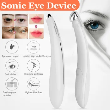 

Mini Portable Electric Eye Massage Pen Device Dark Circle Facials Vibration Thin Face Magic Stick Anti Eye Bag Pouch and Wrinkle