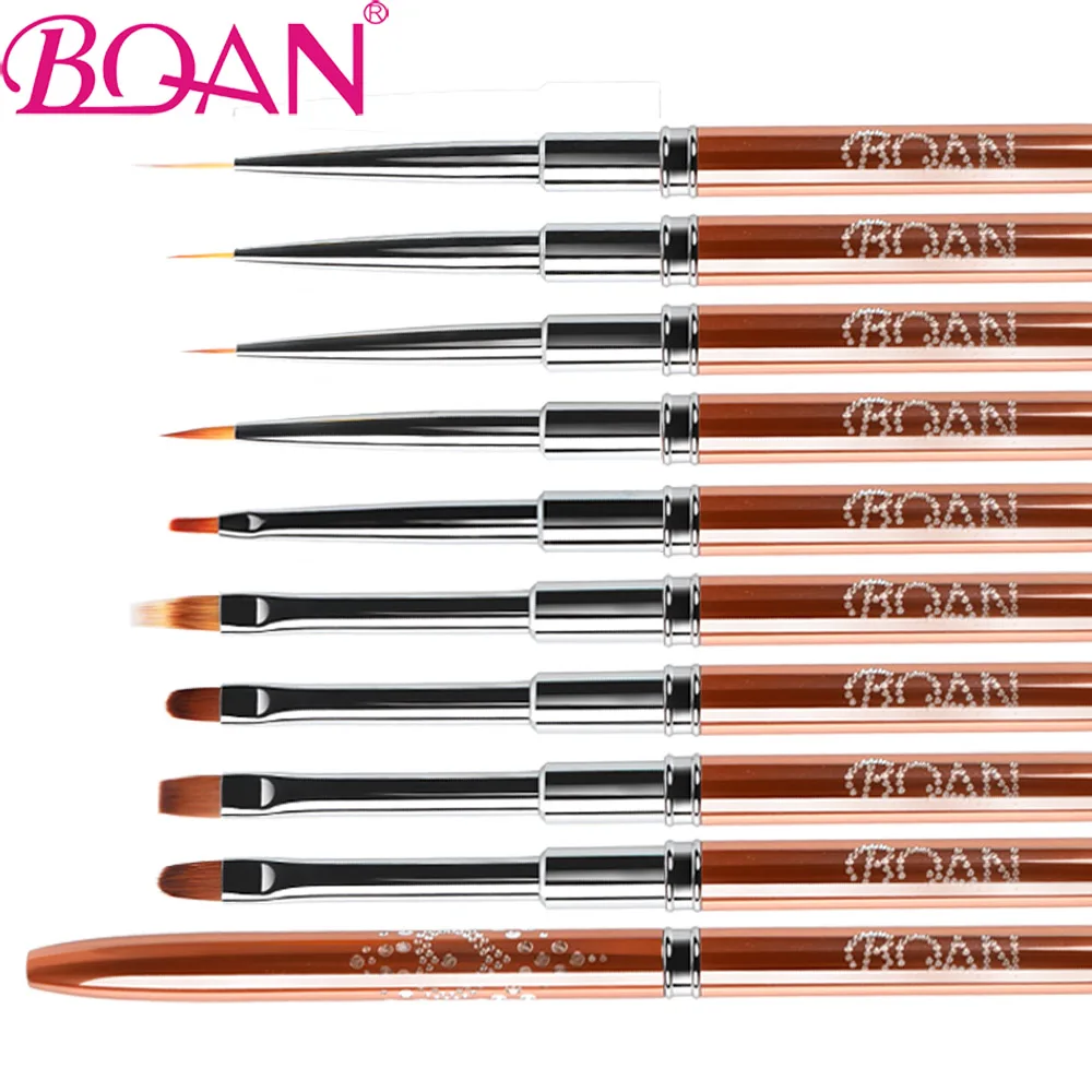Rose Gold Nail Drawing Brush