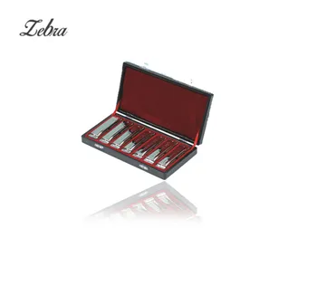 

10 Holes Blues Harmonicas Set 7 Keys Performance Haronica ABCDEFG Key Music Musical Instruments Performing Gift Present Box