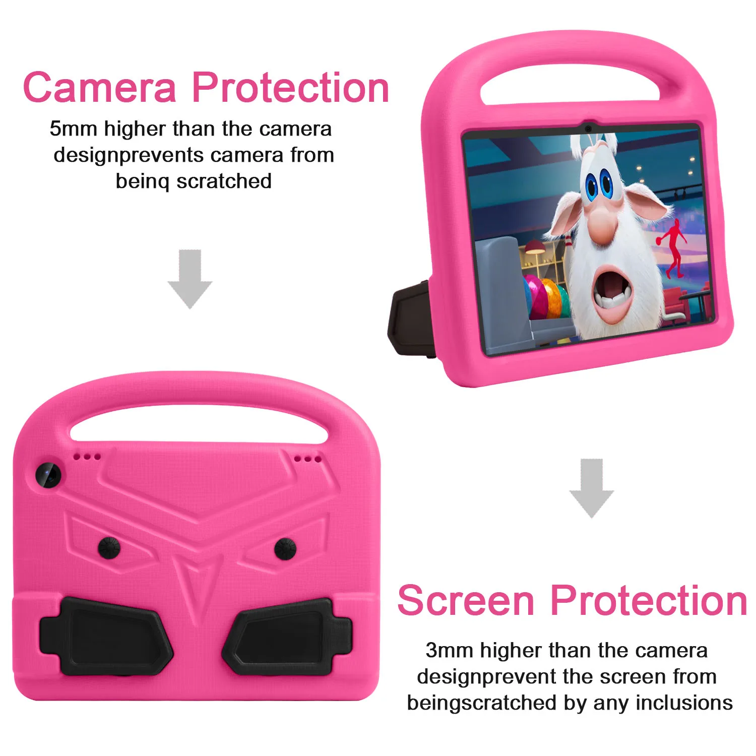 Kindersichere EVA-Hülle für Kindle Fire HD10 HD 10 2021 2019 2017 Cover Funda Tablet-Hülle für Fire7 2022 2015 HD8 Plus 2020_voghion.com