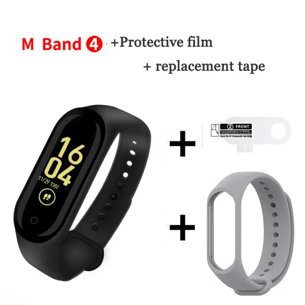 Смарт-часы Bluetooth браслет M4 Брендовые спортивные часы для фитнеса для мужчин экран пульсометр умный Браслет для Android IOS Телефон - Цвет: B