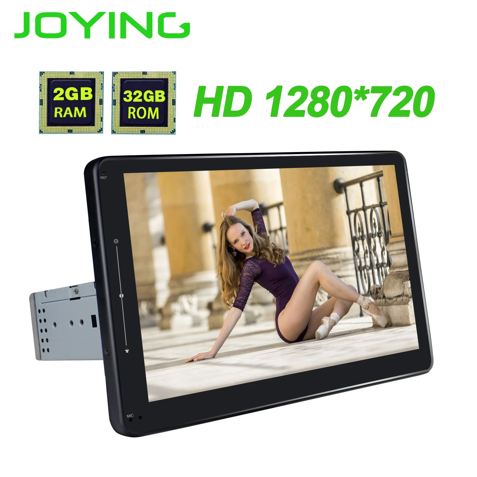 

10.1 inch Head Unit with 1280*720 Android Universal Car Stereo Single 1 din Octa Core 2G+32G Car Audio Radio No DVD Mirror link
