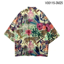 Мужское японское кимоно Harajuku кардиган мужской костюм самурая кимоно куртка мужская лесная кимоно рубашка Повседневная национальная одежда 4XL