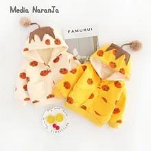 Бархатный свитер для малышей; коллекция года; сезон осень-зима; теплое хлопковое пальто для маленьких мальчиков и девочек; толстовки