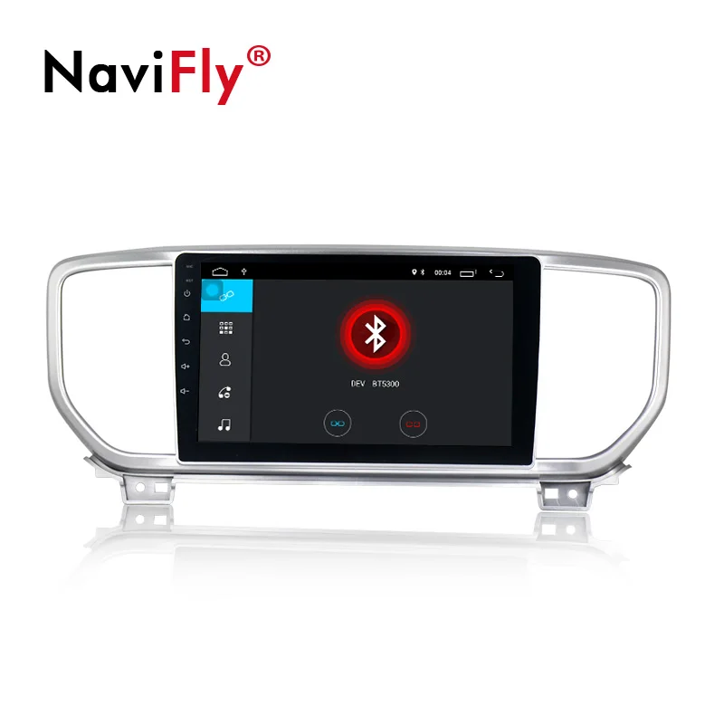 Clearance NaviFly Android 8.1 Car Stereo GPS Navigation for KIA Sportage 4.2 QL 2018 2019 Autoradio multimedia player head unit WIFI BT FM 1