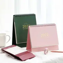 

Luxury 2022 Desktop Calendar Diary Book Weekly Monthly Schedule Table Planner Yearly Agenda Organizer for School Office Supplies